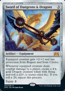 1 x Sword of Dungeons & Dragons - Unsanctioned - Light Play - MTG - Image 1