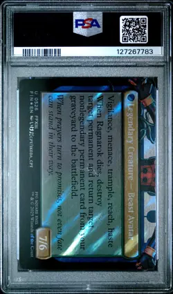 2025 MTG Final Fantasy Fang, Fearless L'Cie Borderless Surge Foil 0526 PSA 10 - Image 2