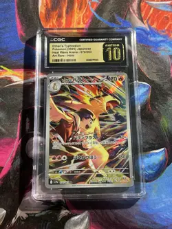 CGC 10 PRISTINE Ethan's Typhlosion 070/063 Pokemon Heat Wave Arena 2025 Japanese - Image 1