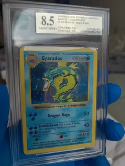 Gyarados Shadowless MNT 8.5 Base Set 6/102 Holo Pokemon Excellent WOTC 1999 - Image 1