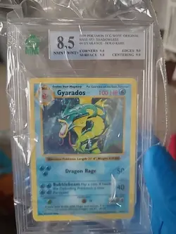 Gyarados Shadowless MNT 8.5 Base Set 6/102 Holo Pokemon Excellent WOTC 1999 - Image 3