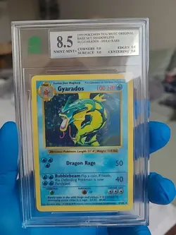 Gyarados Shadowless MNT 8.5 Base Set 6/102 Holo Pokemon Excellent WOTC 1999 - Image 5