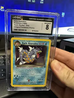 [CGC 8 NM/MINT] Dark Gyarados Team Rocket Holo 8/82 Prerelease Promo Pokemon - Image 1