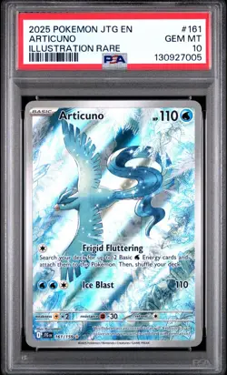 Pokemon Articuno 161/159 Illustration Rare Sv09: Journey Together PSA 10 - Image 1