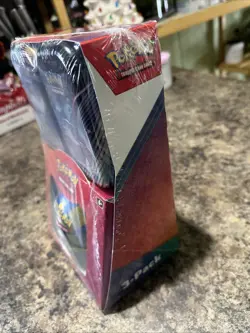 Pokemon TCG Paldean Fates Sam’s Club Exclusive 3 Tin Pack - Factory Sealed - Image 2