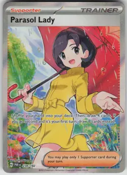 Pokemon Parasol Lady - Ultra Rare SV04: Paradox Rift 238/182 NM - Image 1