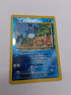 Pokemon Marill 11/18 **swirl** Southern Islands Reverse Holo LP - Image 2