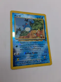 Pokemon Marill 11/18 **swirl** Southern Islands Reverse Holo LP - Image 3