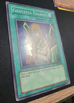 Yugioh TCG Graceful Charity Holo Unlimited SDP-040 LP - Image 2