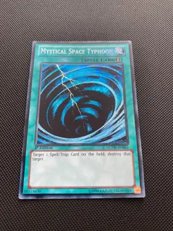 Yugioh-Mystical Space Typhoon-Secret Rare-1st Edition-LCYW EN062 (LP) - Image 1
