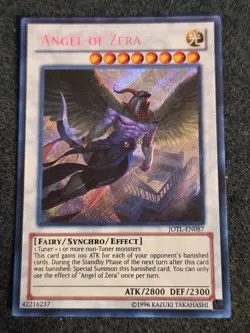 Yugioh! LP Angel of Zera - JOTL-EN087 - Secret Rare - 1st Edition Lightly Played - Image 1