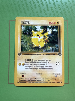 Original Pikachu Pokemon Card 1st Edition Jungle - Excellent Condition - Image 1