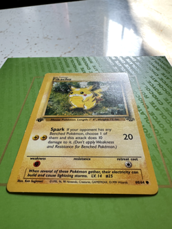 Original Pikachu Pokemon Card 1st Edition Jungle - Excellent Condition - Image 2