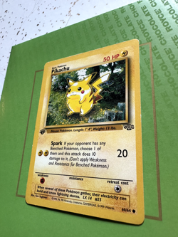 Original Pikachu Pokemon Card 1st Edition Jungle - Excellent Condition - Image 3