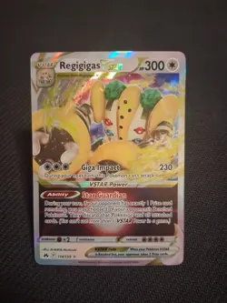 Regigigas Vstar 114/159 Crown Zenith Ultra Rare Full Art Holo Card Pokemon NM - Image 1