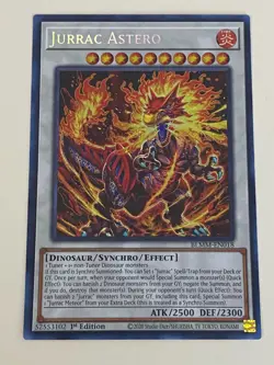 Yugioh - Jurrac Astero x 3 - 1st Edition Secret Rare NM - Free Holo Card - A - Image 2