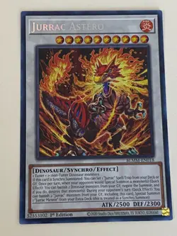 Yugioh - Jurrac Astero x 3 - 1st Edition Secret Rare NM - Free Holo Card - A - Image 4