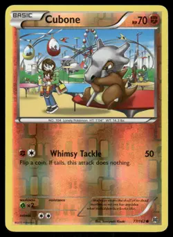 Pokemon Cards Cubone 77/162 Reverse Holo BREAKthrough XY NM - Image 1