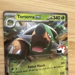 Torterra Ex Stamped Prize Card 012/162 Pokemon TCG MP-LP - Image 3