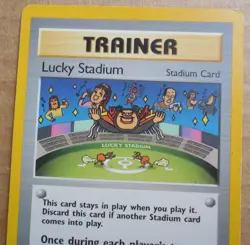 Lucky Stadium Card 100/105 1st Edition Uncommon Non-Holo Neo Destiny Trainer LP - Image 2