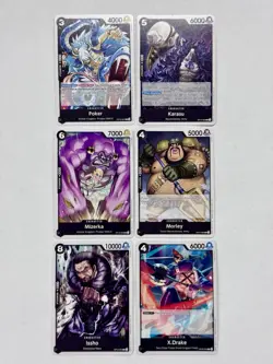 One Piece Tcg Poker Lot Of 12 Cards Black Deck Cards - Image 1
