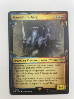 1xMTG Gandalf the Grey-Showcase Scrolls-Lord of the Rings-NM - Image 1