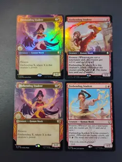 Firebending Student; Lot of 4; Avatar: The Last Airbender - Image 1