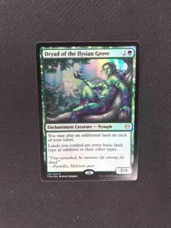 MTG - Dryad of the Ilysian Grove. Theros: Beyond Death. Foil Rare - Green Nymph. - Image 1