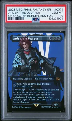 2025 MTG Final Fantasy Ardyn, the Usurper 0379 Borderless Foil PSA 10 - Image 1