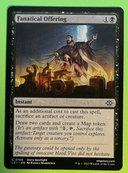 Fanatical Offering 105 LCI MTG NM/M Never Played - Image 1