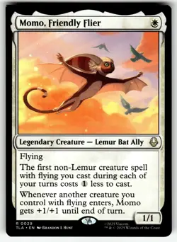 MISPRINT 1 SQUARE CORNER MOMO, FRIENDLY FLIER AVATAR: THE LAST AIR BENDER LP - Image 1