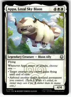 MISPRINT 1 SQUARE CORNER APPA, LOYAL SKY BISON AVATAR: THE LAST AIR BENDER LP - Image 1