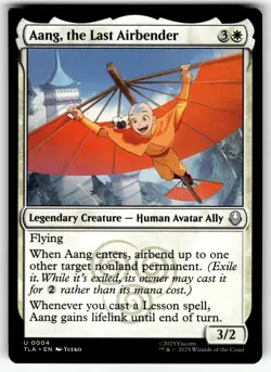 MISPRINT 1 SQUARE CORNER AANG, THE LAST AIRBENDER AVATAR: THE LAST AIR BENDER LP - Image 1