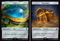 1x MTG - Clue \ Treasure Token 09/23 - CMR: Final Fantasy - Image 1