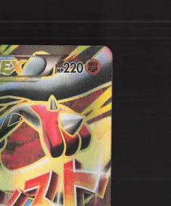 Mega Lucario EX 55a/111 Furious Fists Full Art Ultra Rare Holo Pokemon Card DMG - Image 4