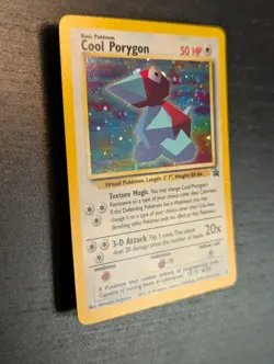 2000 POKEMON WOTC BLACK STAR PROMO #15 COOL PORYGON HOLO ✨ #15 W/ RARE SWIRL 🌀 - Image 4