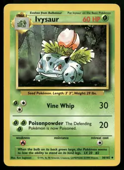 IVYSAUR 30/102 UNCOMMON BASE SET POKEMON - Image 1