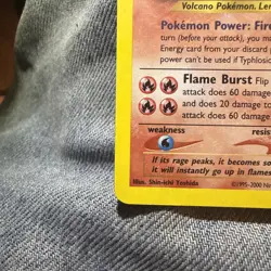 #017/111 Typhlosion (17) Unlimited Neo Genesis Holo Rare Pokemon TCG LP/MP - Image 5