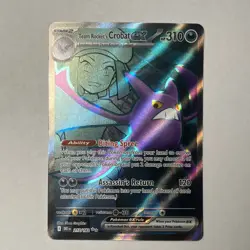 Team Rocket's Crobat EX Full Art Holo 217/182 SV7 Destined Rivals NM Pokemon TCG - Image 1
