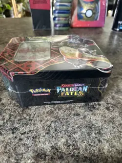 Shiny Charizard ex Paldean Fates Scarlet and Violet Pokemon TCG Tin Mint Sealed - Image 2