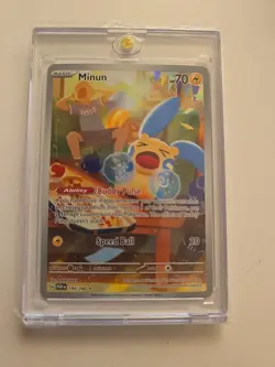 2023 Pokemon SV Paradox Rift PAR EN Minun #194/182 - Image 1
