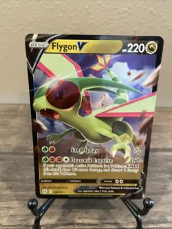 Pokemon TCG Flygon V Sword & Shield: Brilliant Stars 106/172 Holo Ultra Rare! - Image 1