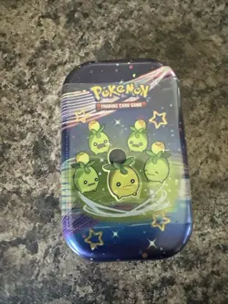 Pokemon Paldean Fates Mini Tin [Smoliv] Brand New, Factory Sealed - Image 1