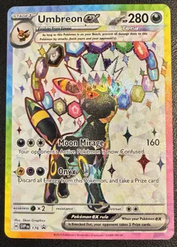 Umbreon ex 176 SVP Black Star Promo Prismatic Evolutions Figure Coll. Pokemon NM - Image 1