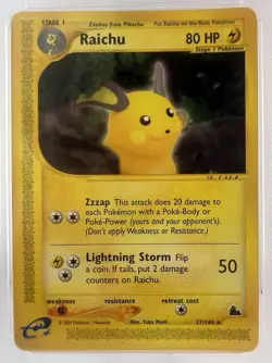 RAICHU #27/144 2003 Pokemon Skyridge PSA 10 Gem Mt - Image 2