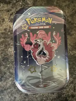 Pokemon Mini Tin: Paldean Fates (Flamigo) - Factory Sealed - Image 1