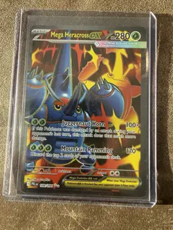 Mega Heracross ex 108/094 Phantasmal Flames Ultra Rare Full Art Pokemon TCG nm - Image 1