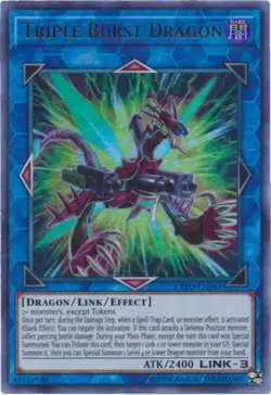 Yugioh! Triple Burst Dragon - EXFO-EN044 - Ultra Rare - Unlimited Edition Near M - Image 1