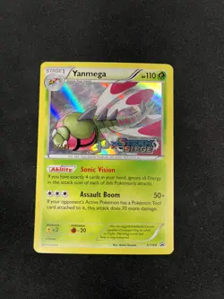 YANMEGA - XY144 STAFF HOLO Pokemon Steam Siege Prerelease Promo Card - Image 1