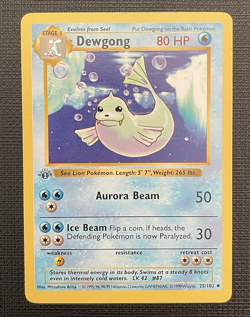 Dewgong #25/102 1st Edition - Base Set Shadowless - Pokemon TCG Card English - Image 1